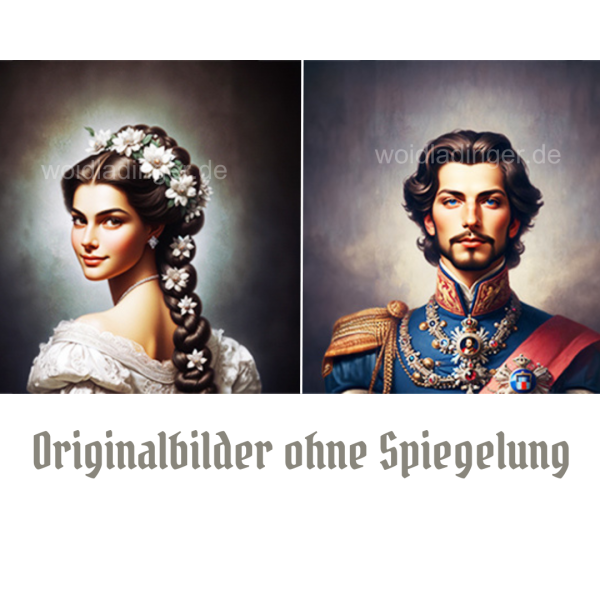 Trachten Accessoire: Brosche Sissi für königlichen Flair von Glubbal.shop